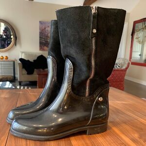 Boots Stuart Weitzman, EUC never worn, SZ 40, rubber, real suede